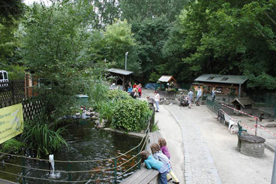 Der Kinderbauernhof Knirpsenfarm auf dem Schulgelände des Grünen Campus Malchow.&nbsp;